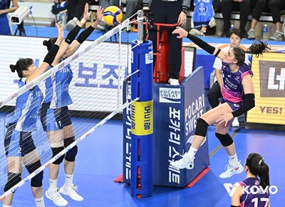 지난 2024-2025시즌 기업은행과 흥국생명 맞대결 장면. 한국배구연맹 제공