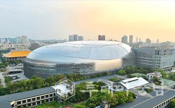 대만 타이페인 돔구장, 수용인원 40,000명 수준  야구 이벤트와 콘서트를 모두 수용 가능한 구조.